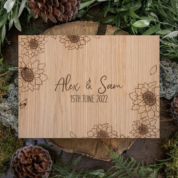 Sunflower Guest Book Etsy