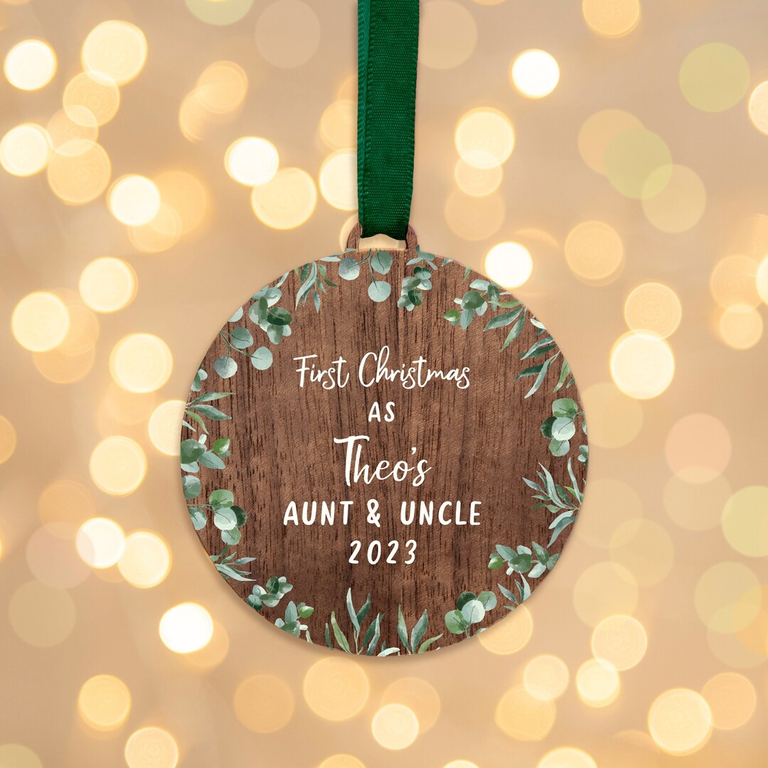 First Christmas as Aunt and Uncle Gift for Christmas Gift - Etsy UK