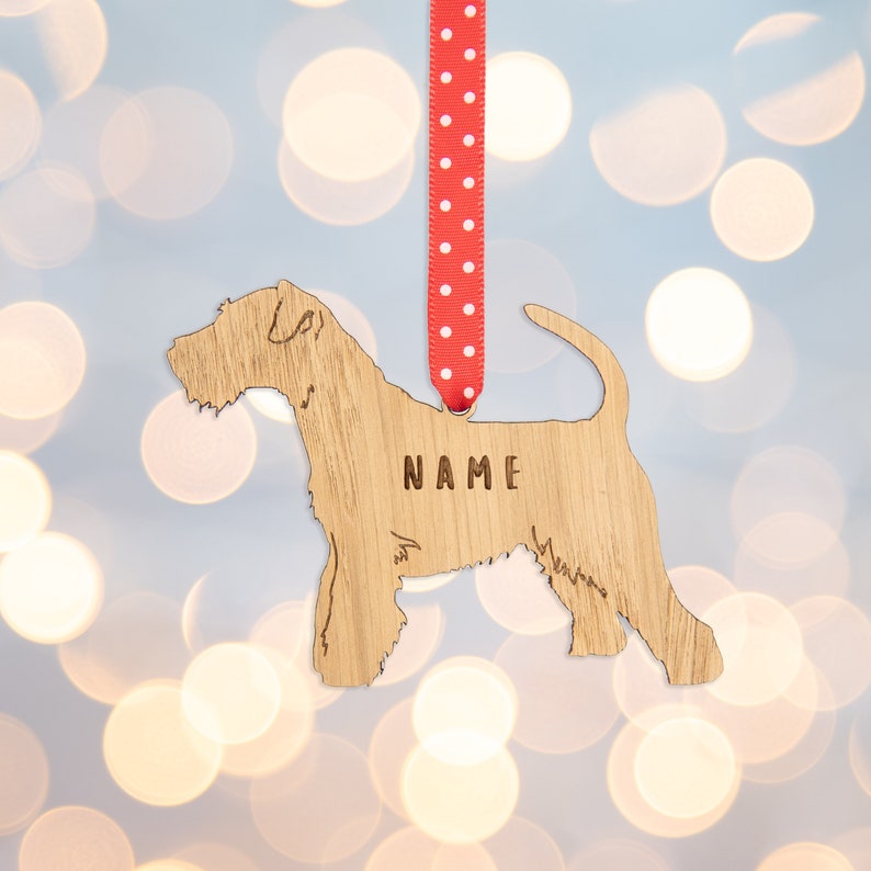 Irish terrier dog ornament Christmas ornament dog lover gift pet memorial christmas decoration dog, Christmas ornaments image 1