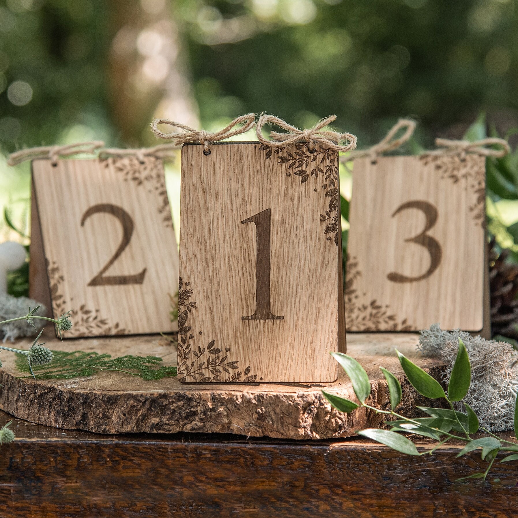 Wooden Numbers 