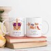 Queen Elizabeth Platinum Jubilee 1952-2022 Mug | The Queen's Jubilee illustrated celebration gift for her or him party decoration keepsake 