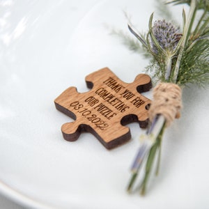 Custom Wedding Favors Puzzle Favors Puzzle Piece Favors Puzzle Decor Puzzle Decorations Puzzle Pieces Wedding Table 10TD image 5