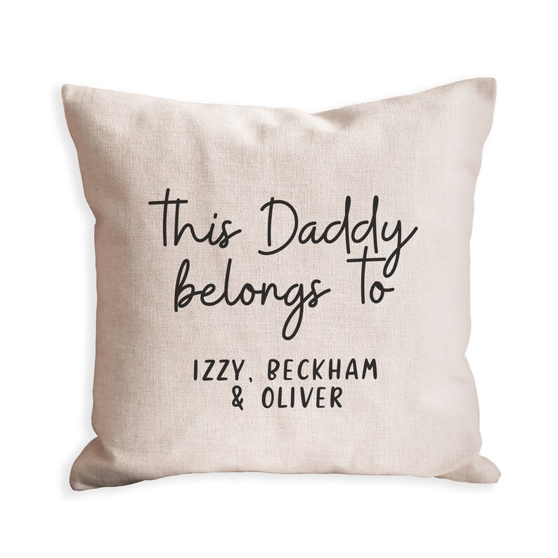 This Daddy belongs to Cushion Father's day gift Present for Dad Dad Cushion Custom Photo Cushion Personalised Cushion Gift CUSH008 image 8