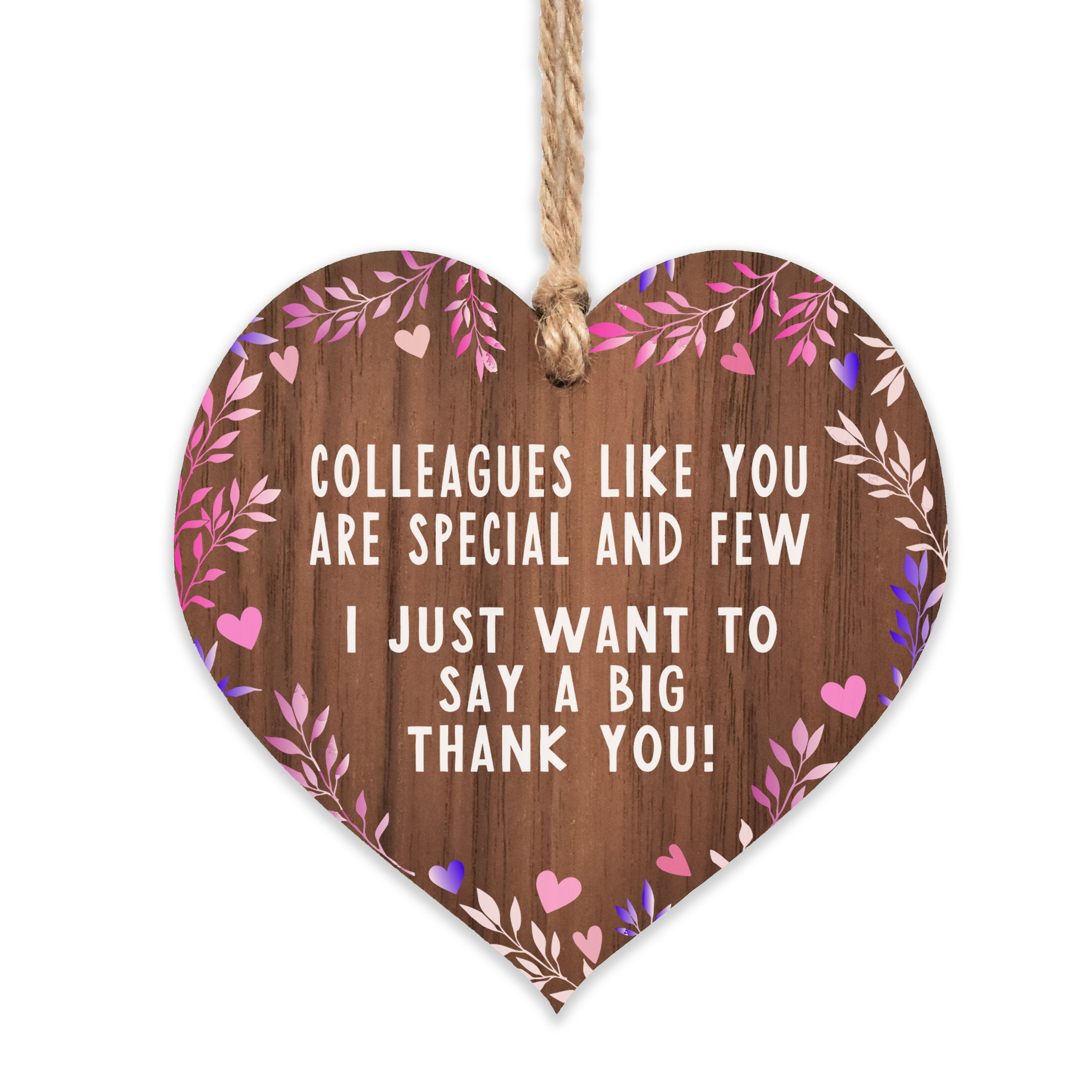 Leaving gift, retirement gift, goodbye gift thank you colleague woode…