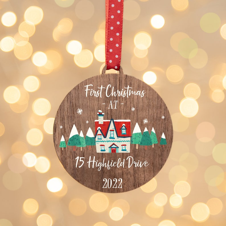 First Christmas New Home Ornament Personalised Housewarming Etsy UK