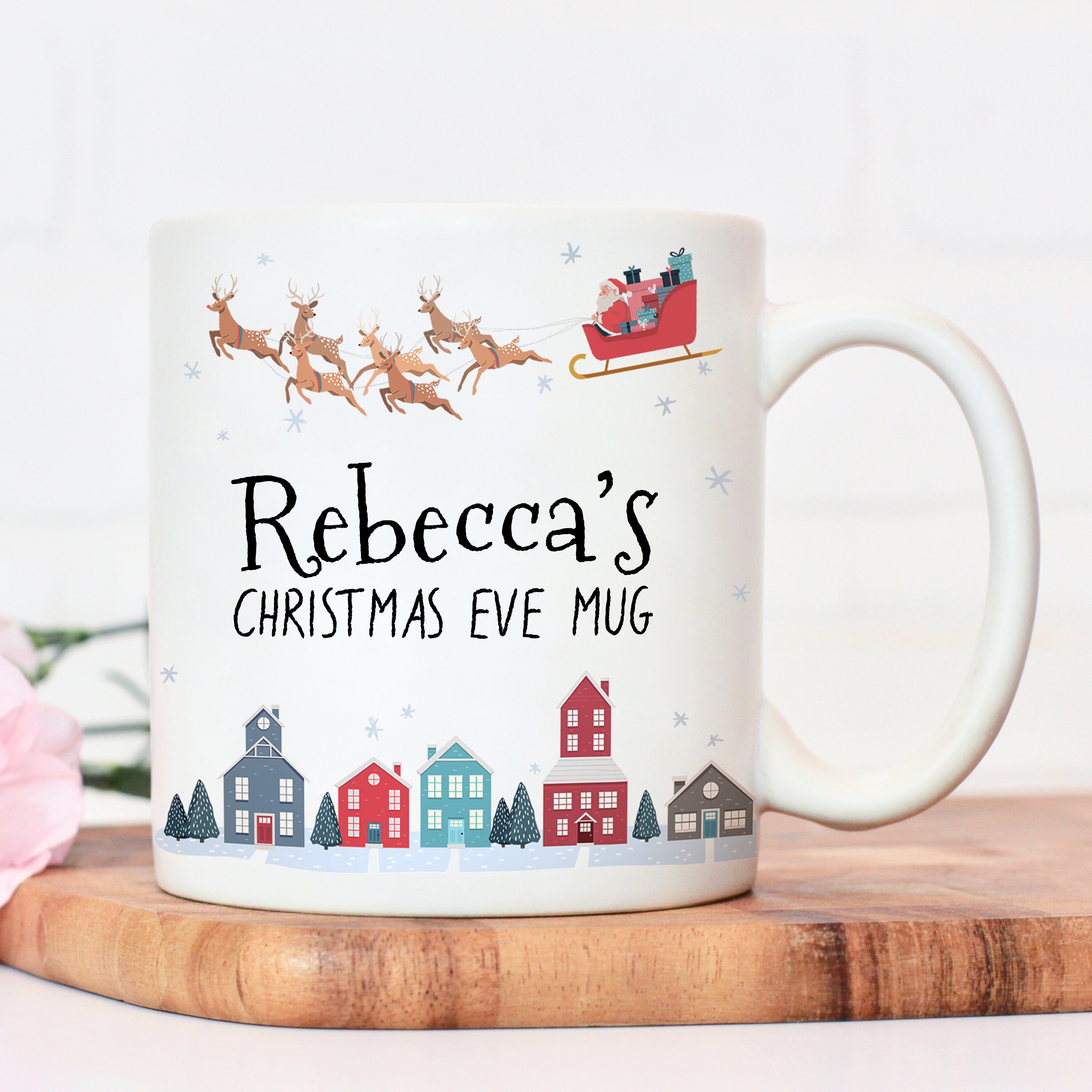 Christmas EVE mug Personalised Christmas eve Christmas | Etsy