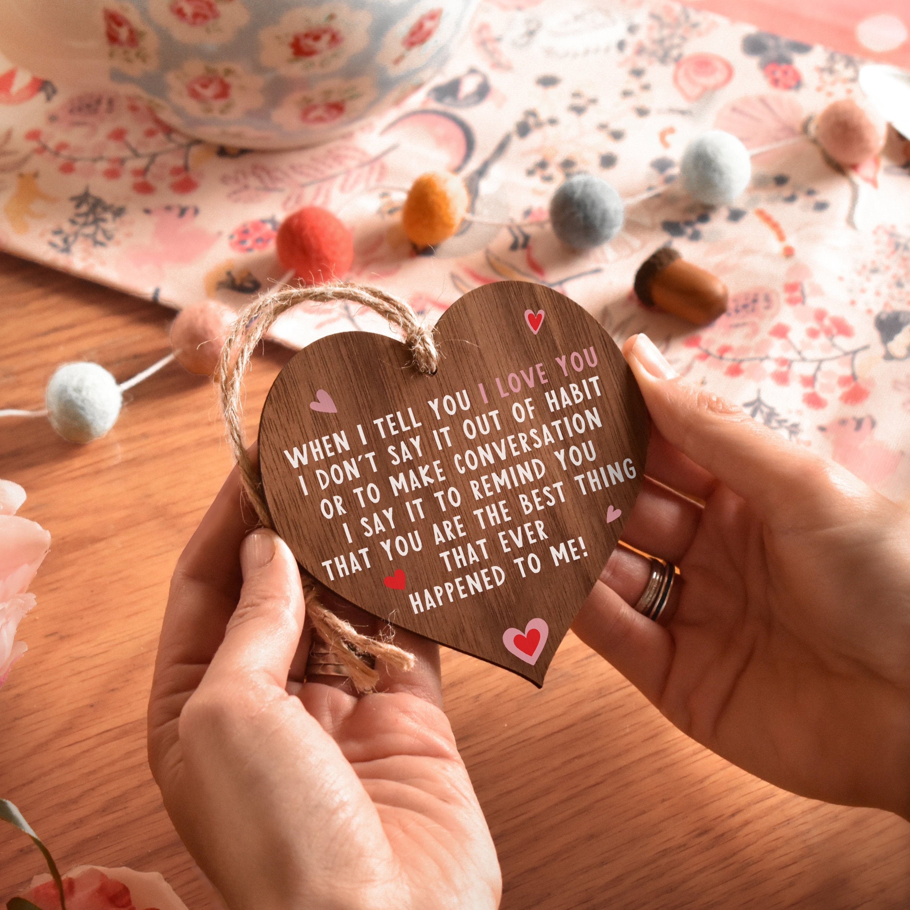 I love you gifts gift for wife when I tell you I love you Etsy