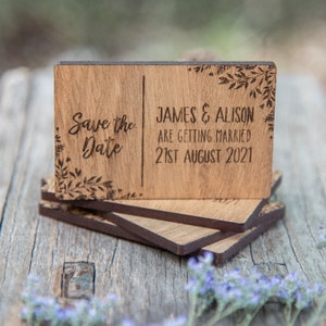 Save the date with optional magnets, wood wedding magnets, wooden save the date, rustic wedding, announcement, wood save the date, 18std image 6