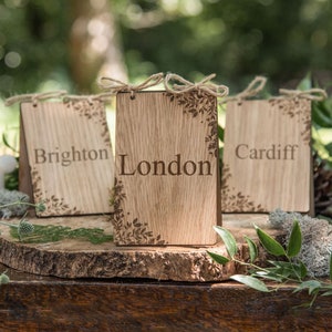 Wooden table names, wedding table name, table name, table name wedding, rustic wedding, wedding decor, wedding, wedding table