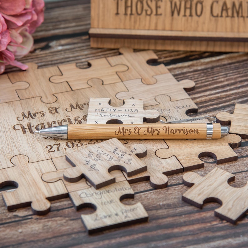 Wooden Wedding Guest Book Pen for Guestbook Dropbox or Etsy UK