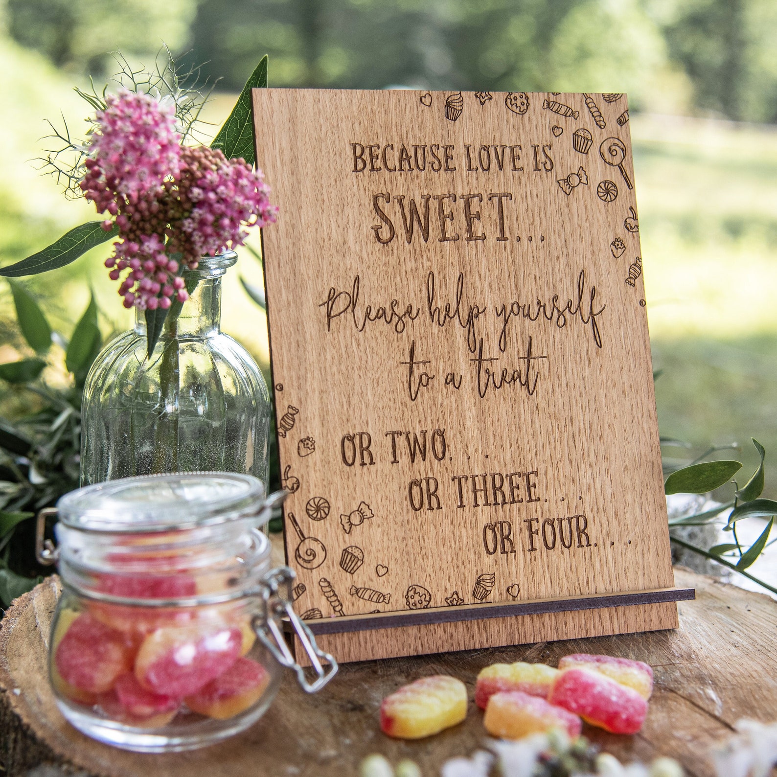 Love is Sweet Love is Sweet Sign Wedding Sign Dessert Table | Etsy