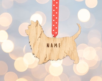 Yorkshire terrier dog ornament | Yorkie christmas ornament dog lover gift | pet memorial christmas decoration | dog, Christmas ornaments