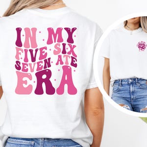 In My Cheer Era shirt, Five Six Seven Ate, Cheerleader Hoodie, Cheer Mom t-shirt, Cheerleader Gift,In My Cheer Era Hoodie Adults and Youth
