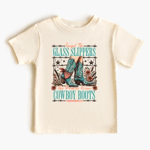 Western Style Girls Tee, Cowboy Boots Tee for kids, Forget Glass Slippers Shirt, Western style baby romper, Cowgirl Shirt, Western Baby Tee