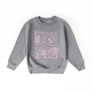 Cowgirl Boots and Bling—It's a Cowgirl Thing Shirt, Toddler Sweatshirt, Girls Western Tee, Stay Wild Cowgirl, Country Concert Top image 8