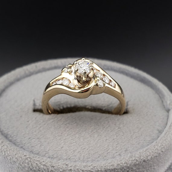Engagement Ring Sets, Vintage Diamond Wedding Set… - image 2