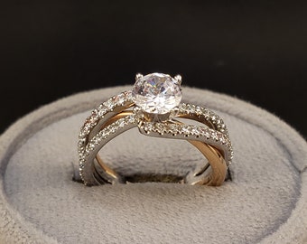 【SALE】T TWO★ホワイトゴールドダイヤモンドリング Rhodium Over 14K White Gold Diamond Band 2.02ctw - 176CVA