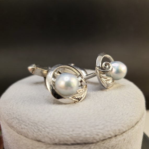 Cuff Links, Vintage Cuff Links, Miki Moto 7.5mm P… - image 9