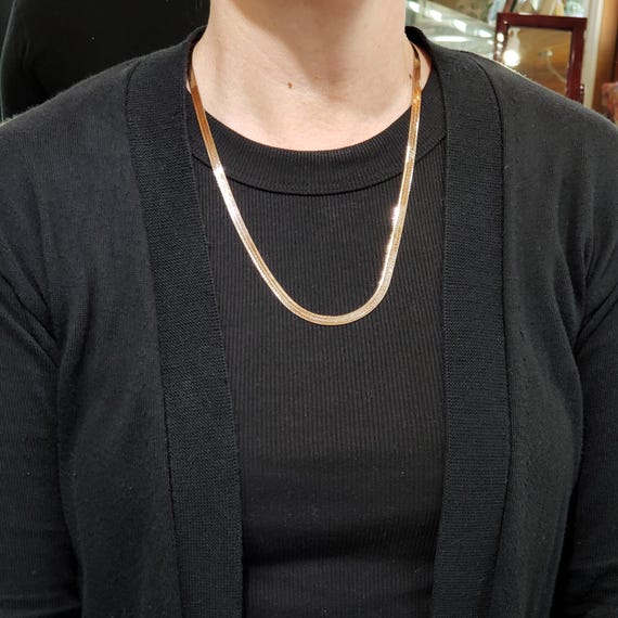 Vintage Chains, Vintage 14k Rose Gold 4.6mm Diamo… - image 9