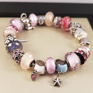 Ciondolo mamma, ciondolo maternità, ciondolo per bracciale in argento 925, ciondolo per neomamma e neonato, ciondoli con perline per mamma e bambino, compatibili con gioielli Chamilia e Pandora. immagine 6