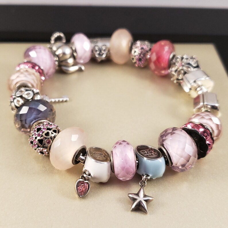 Ciondolo mamma, ciondolo maternità, ciondolo per bracciale in argento 925, ciondolo per neomamma e neonato, ciondoli con perline per mamma e bambino, compatibili con gioielli Chamilia e Pandora. immagine 6
