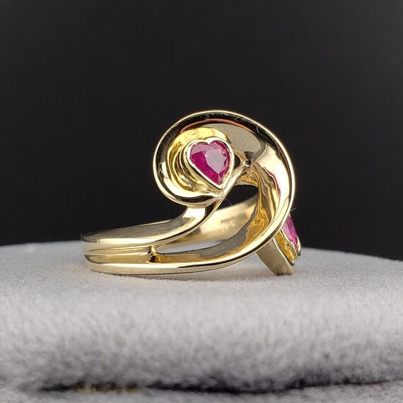Ruby Rings, Vintage Ruby Ring, Vintage Freeform R… - image 7