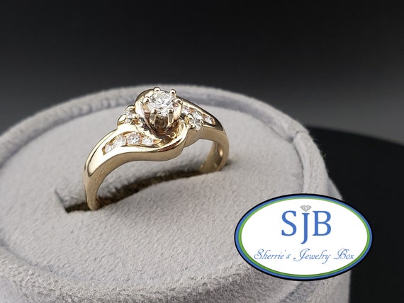 Engagement Ring Sets, Vintage Diamond Wedding Set… - image 1