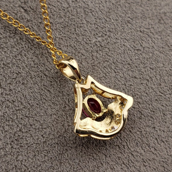 Ruby Pendants, Vintage Ruby & Diamond Pendants, V… - image 5