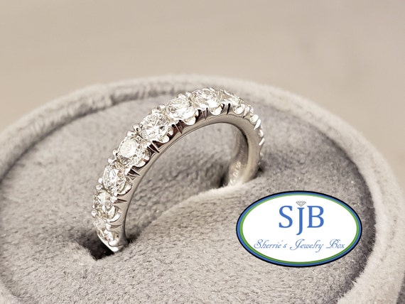 Platinum diamond shop anniversary band
