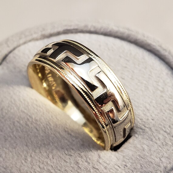 Gold Bands, Vintage 14k Yellow & White Gold Bands… - image 3