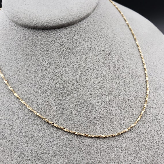 14k Chains, Vintage 14k Yellow Gold Chains, Vinta… - image 3