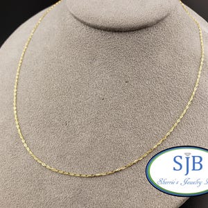 14k Gold Chains, 14k Yellow Gold 1.10mm thick 18&quot; Anchor Chain, Sturdy Pendant Chains, Unique Layering Chains, Everyday Gold Chains, #CH954