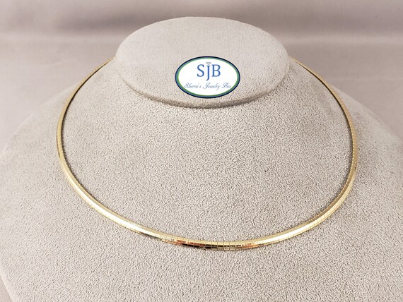 Gold Chains, 14k Yellow Gold Chains, Omega Style C