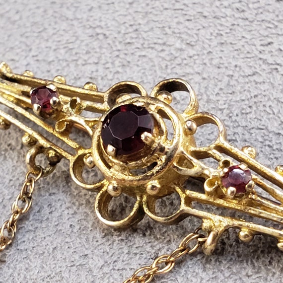 Vintage Lapel Pins, Vintage Brooch, Garnet Lapels… - image 3