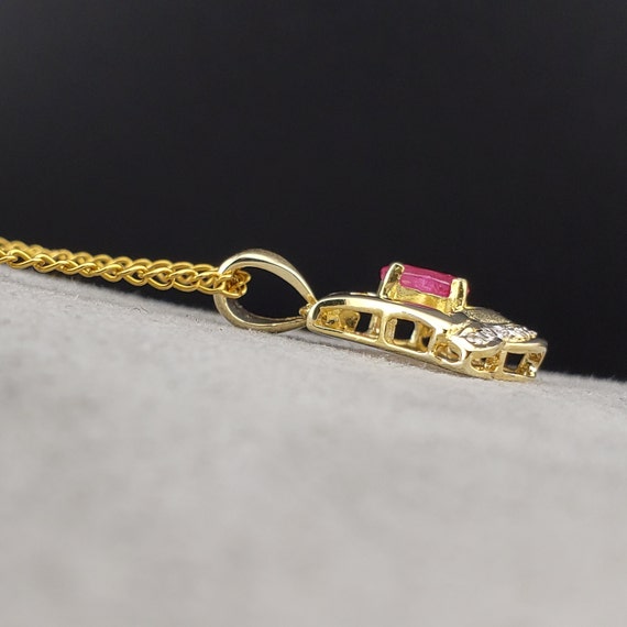 Ruby Pendants, Vintage Ruby & Diamond Pendants, V… - image 7
