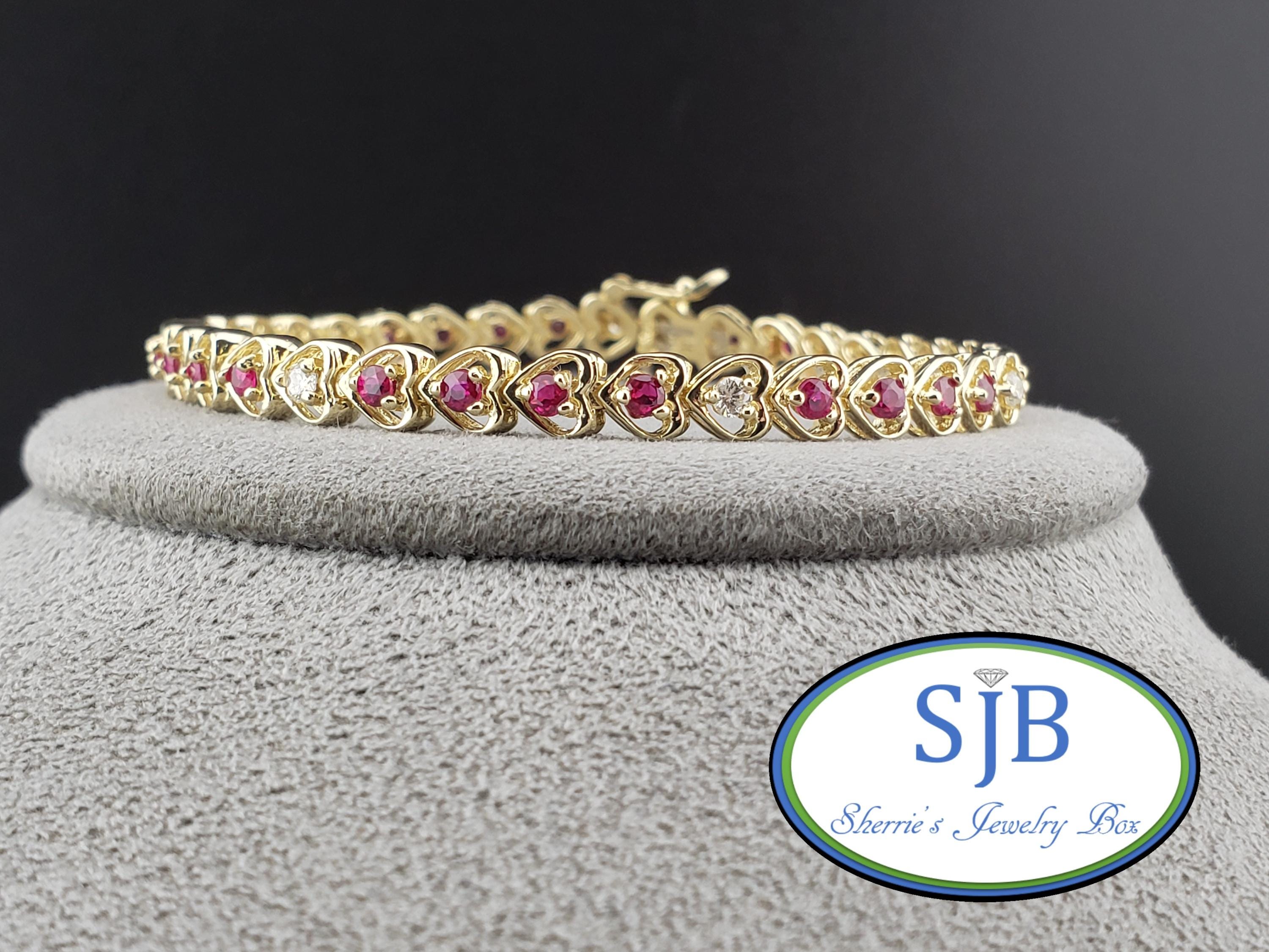 14金ゴールド14kバングル ルビー、ダイヤ付き レトロアンティーク お姫様系 14金ゴールド14kバングル ルビー、ダイヤ付き レトロアンティーク