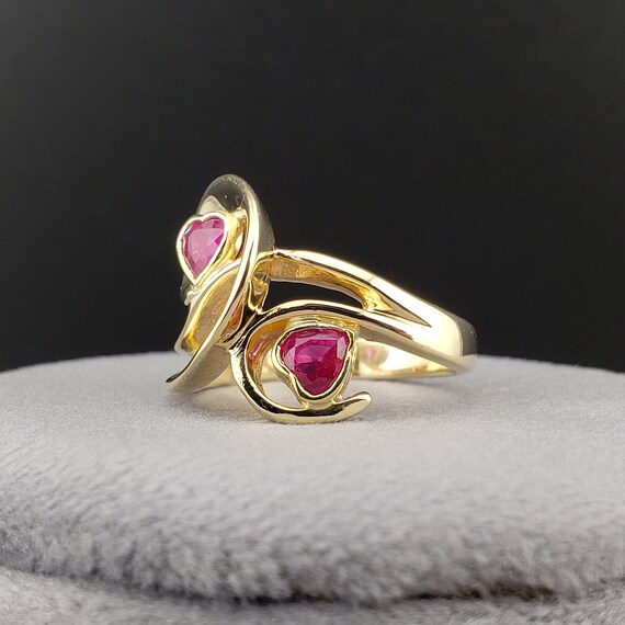 Ruby Rings, Vintage Ruby Ring, Vintage Freeform R… - image 5