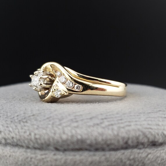 Engagement Ring Sets, Vintage Diamond Wedding Set… - image 5