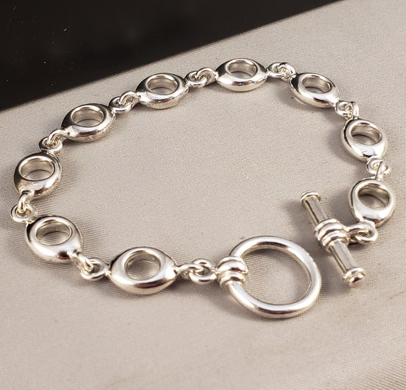 Silver Bracelets, Vintage Silver Bracelets, Chunk… - image 3