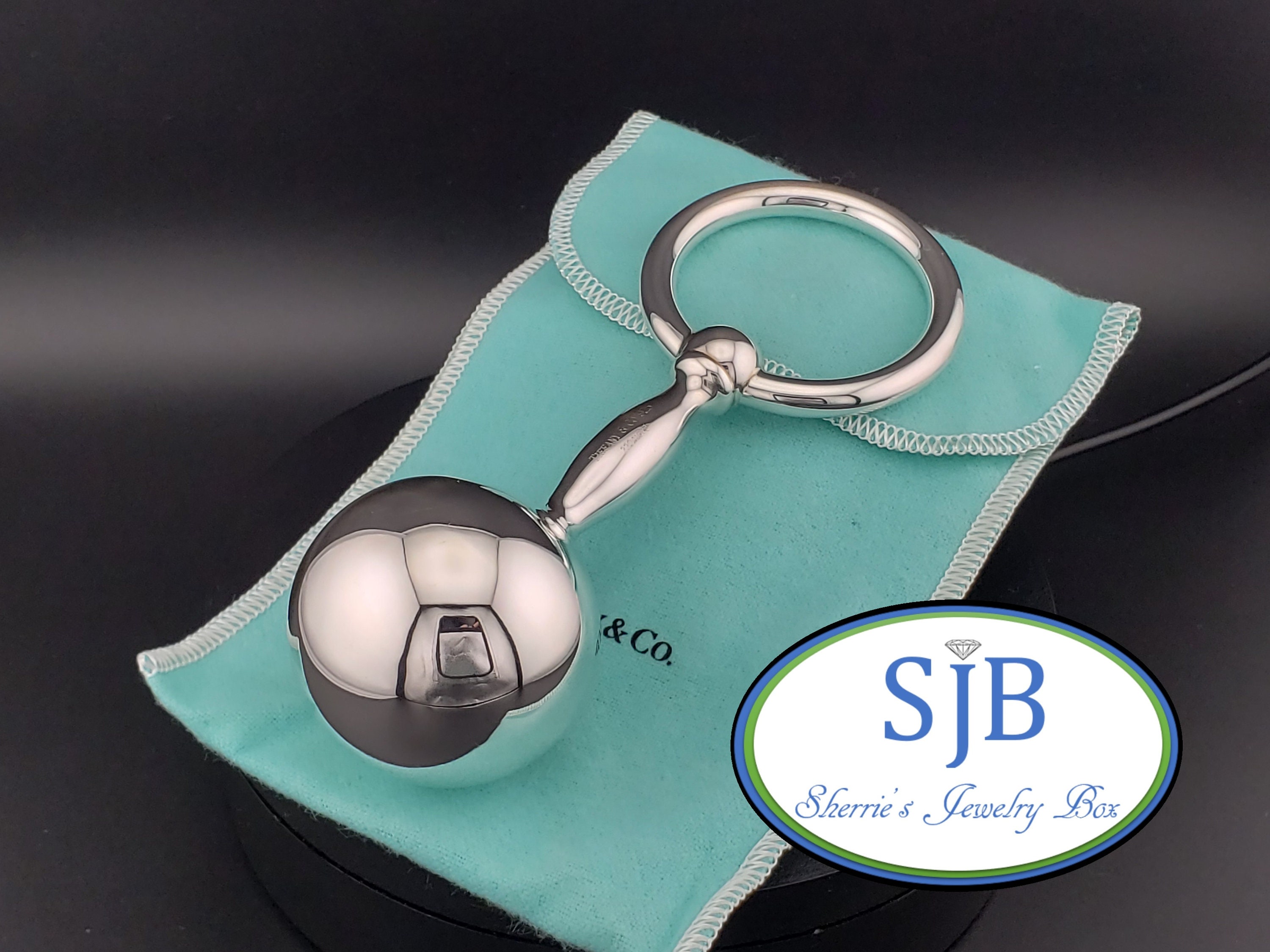 Tiffany & Co. Baby Rattle, Vintage Tiffanys Sterling Silver