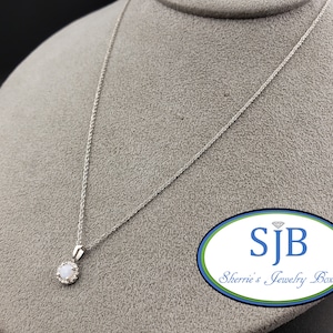 Opal Pendants, 14k Opal and Diamond Halo Pendants, 14k White Gold Opal & Diamond Halo Pendant, October Birthstone Pendants, #P1589