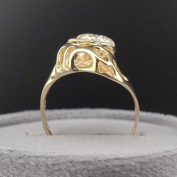 Vintage Diamond Rings, Vintage Freeform Diamond R… - image 4