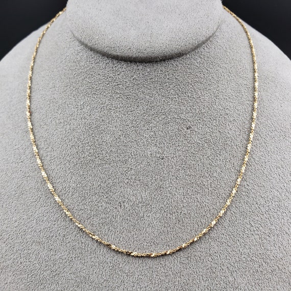 14k Chains, Vintage 14k Yellow Gold Chains, Vinta… - image 2