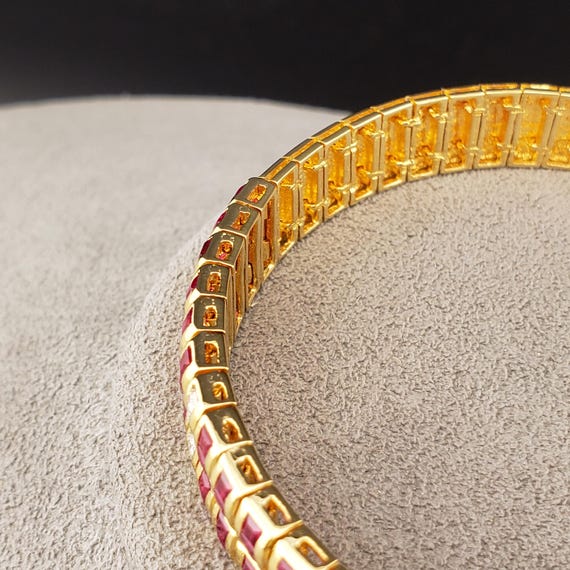 Ruby Bracelets, Vintage Ruby and Diamond Bracelet… - image 5