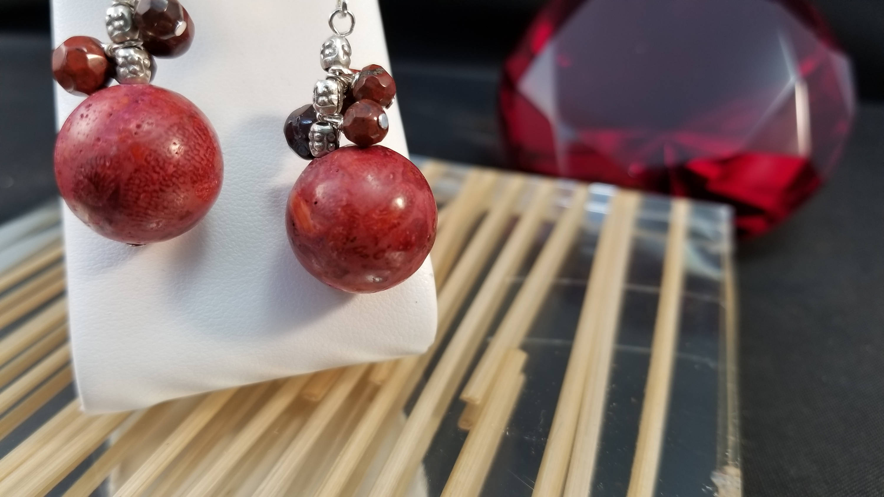 Artemisia Coral Earrings main image 1