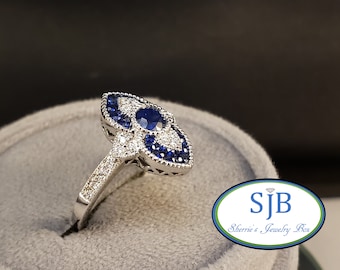 サファイア ダイヤモンド　リング 楽天市場】Pt950 サファイア ダイヤモンド リング【送料無料】【代引