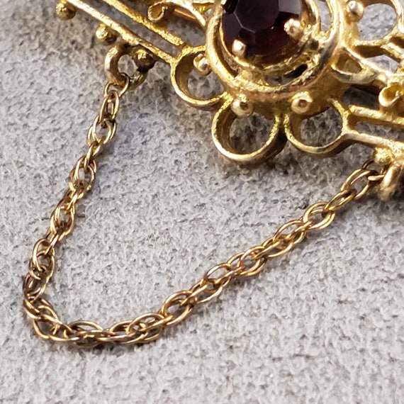 Vintage Lapel Pins, Vintage Brooch, Garnet Lapels… - image 4