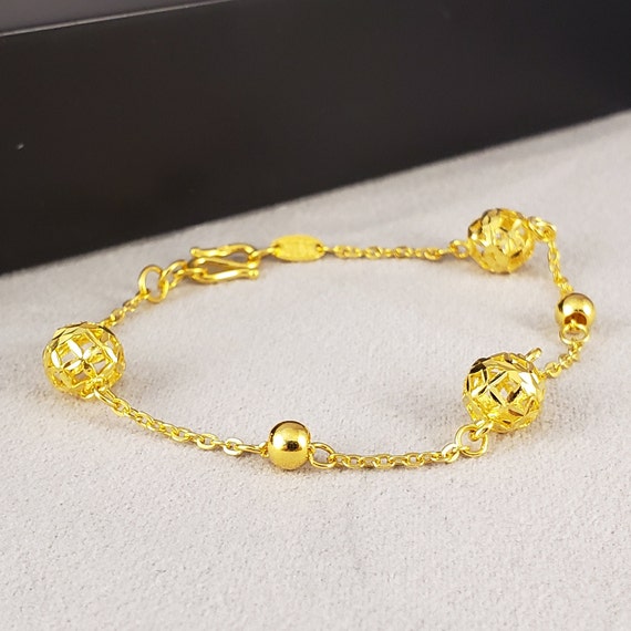 Bracelets, 21k Yellow Gold Bracelet, Vintage 21k … - image 2