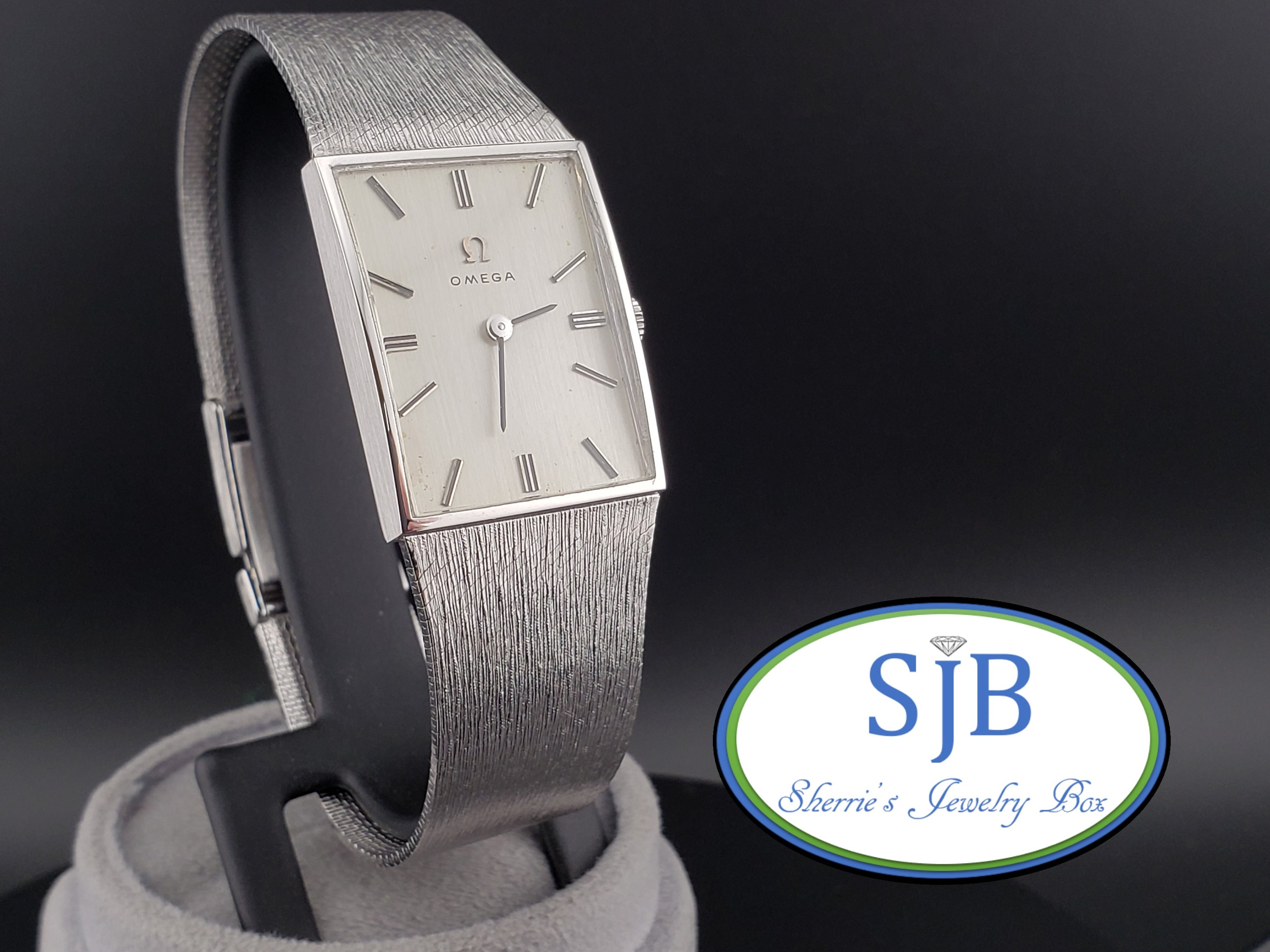 Omega Watches, Vintage 14k White Gold Omega Watch, Vintage Omega Watches, Vintage 14k White Gold Omega Watch, Vintage