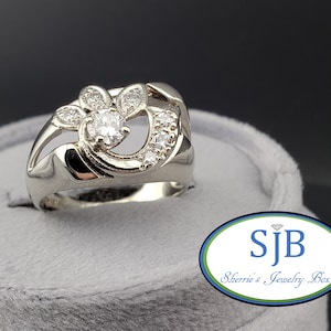 Diamond Rings, Vintage Diamond Statement Ring, 14k White Gold Multi Diamond Statement Ring, Diamond Anniversary Rings, Size 6.25, #C3699